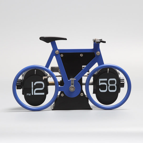 Retro Style Bicycle Shaped Flip Down Clock, for Home & Office