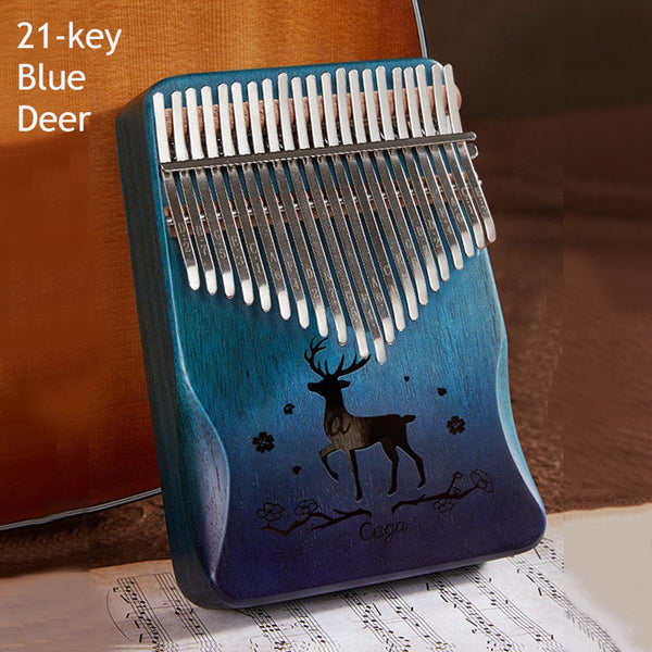 Portable Kalimba, with 21 Keys & Solid Wood Board, for Kids, Adult, Beginners, Professional
