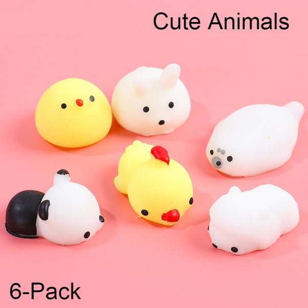 Mini Stress Relief Squishy Animal Toy, Alleviate Tension, Anxiety and Improve Focus, for Kids and Adults