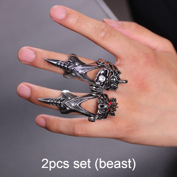 Vintage Cool Ring Set, for Party, Halloween, Cosplay, Costume
