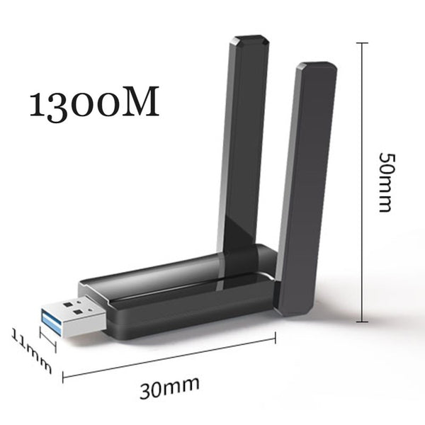 Wireless USB Wi-Fi Adapter with External High Gain Antenna, Plug-and-Play, for Windows Operation System