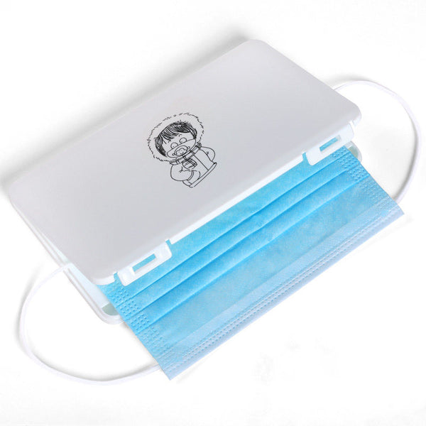 Portable Face Mask Storage Case, for Reusable/Disposable Masks, Receipts, Pins & More