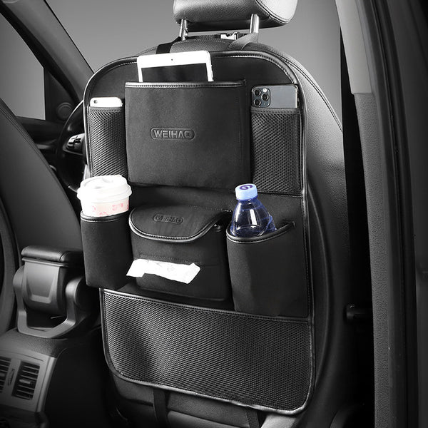 Universal Multifunction Car Seat Organizer, for Beverages, Books, Tablets, Snacks & More
