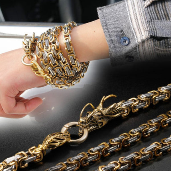 Long Titanium Steel Bracelet, with Adjustable Length, for Decoration & Self-defense