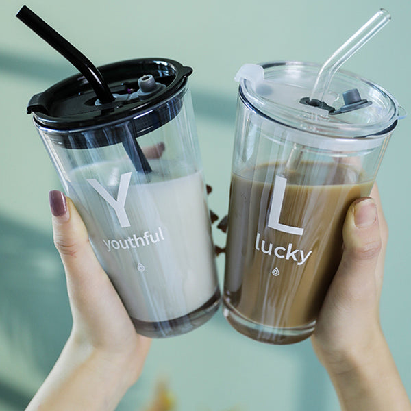 Simple Modern Travel Mug with Lid and Straw, for Ice Water, Coffee, Juice, Drinks
