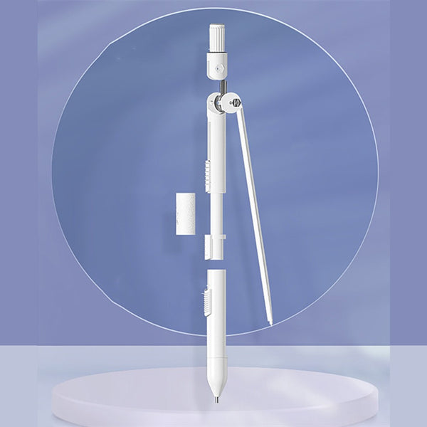 2-in-1 Drafting Compass with Built-in Mechanical Pencil, for Precise Measurements and Drawing