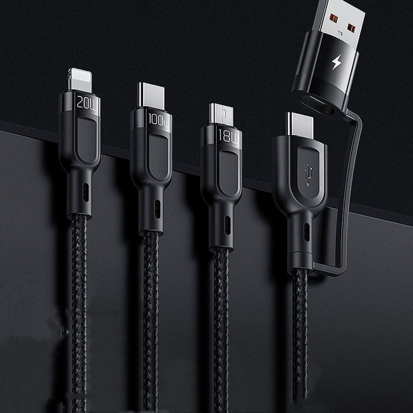 6-in-1 Fast Charging Cable, for Android, iPhone, Tablets & More