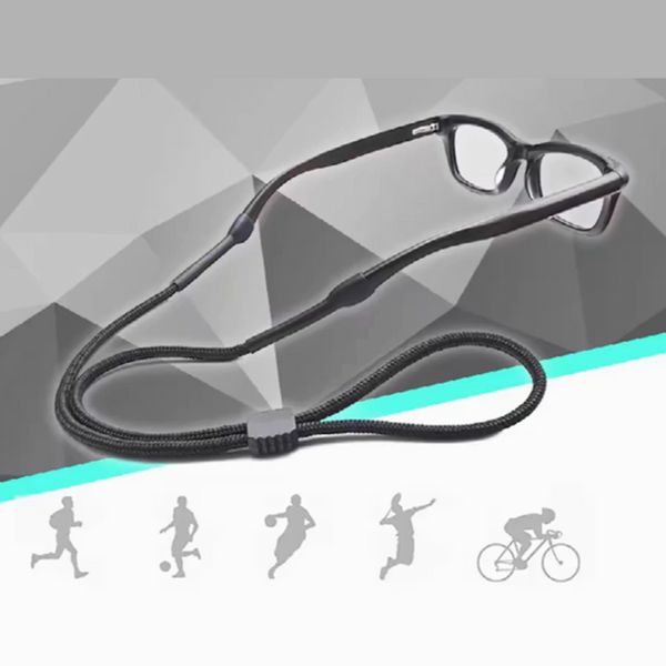 Versatile Eyewear Retainer Eyeglasses Strap, with Adjustable Length, for Running, Hiking, Glasses, Sunglasses (2-Pack)