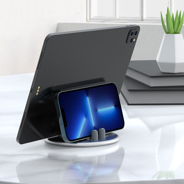 Adjustable Round Vertical Laptop Stand with Multiple Slots,  for Laptop, Tablet, Phone, Mac Mini
