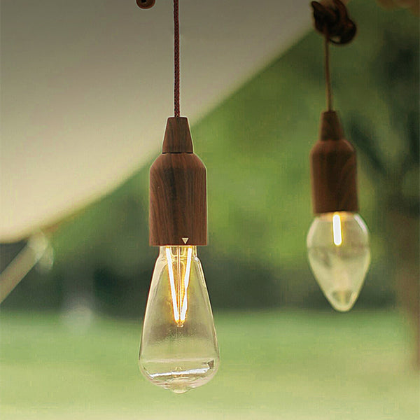 Minimalist Rechargeable Outdoor Light Bulb, for Camping, Porch, Driveway, or Outdoor Entertainment Space