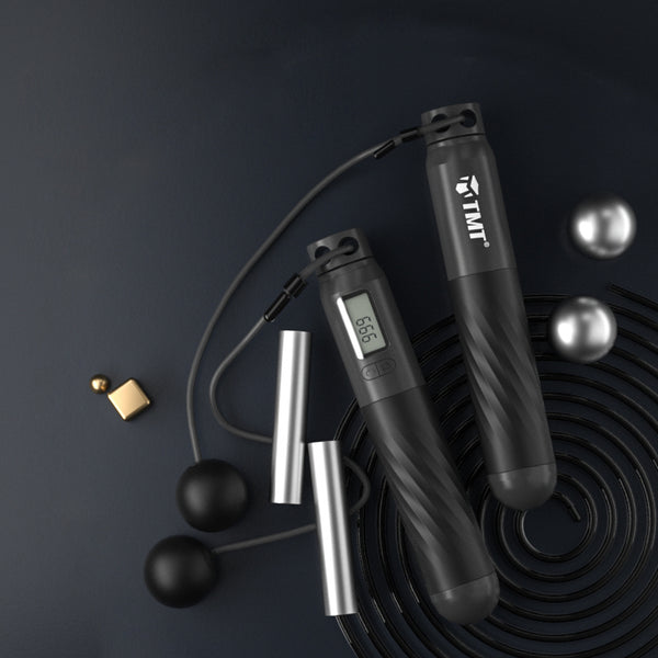 2-in-1 Weighted Smart Digital Jump Rope with Dual-rope Configuration, for Easy Full-body Workout