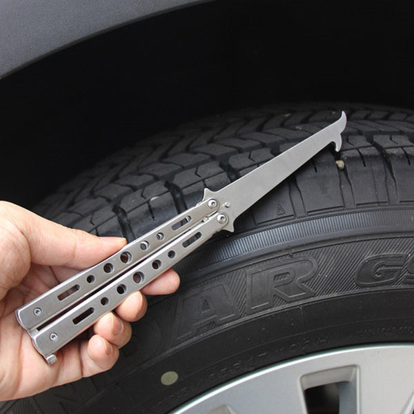 Foldable Car Tire Cleaning Hook, Gap Stone Remover, for All Kinds of Tires