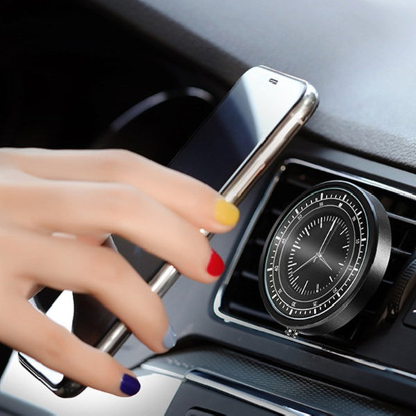 2-in-1 Universal Magnetic Car Phone holder & Clock, for Phone, Tablet, Sedan, SUV & More