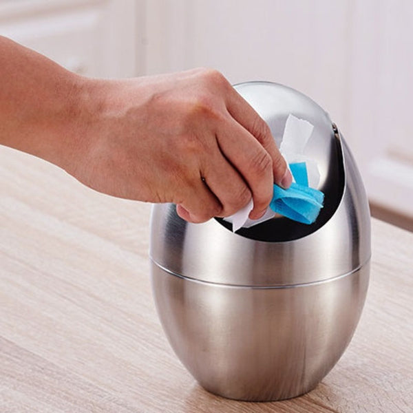 Mini Kitchen Trash Can with Lid, for Kitchen, Desktop, Bathroom & Office