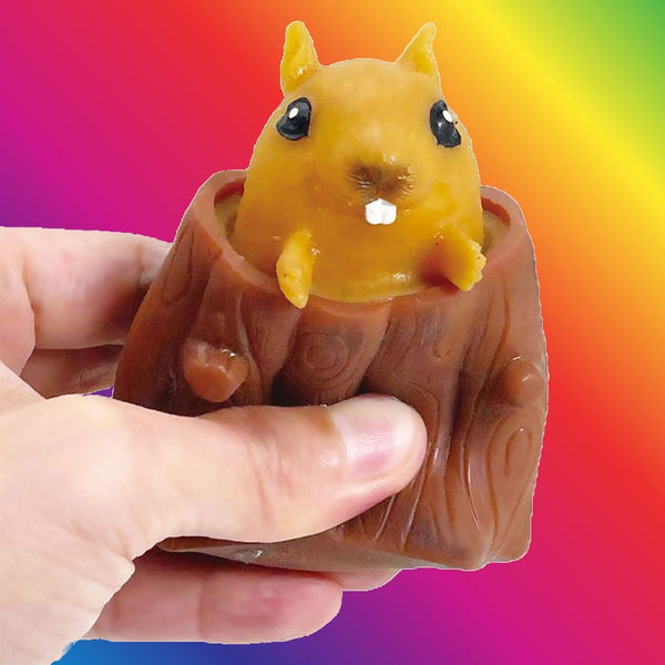 Anti Stress Squishy Fidget Squirrel Toy, for Adults, Kids, Children