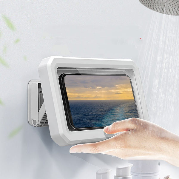 Shower Waterproof Anti-Fog Touch Screen Phone Holder, with Adjustable Angle, for Every Type of Phone