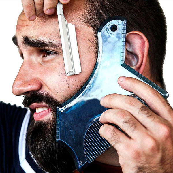 Beard Shaping Tool, for Trimming, Mustache, Goatee, Neckline