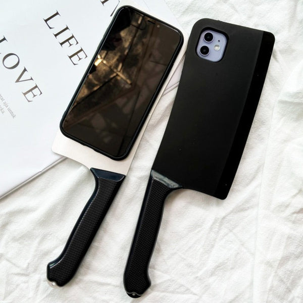 Soft Silicone Creative Cleaver-shaped Phone Case, for iPhone 11/11 pro/11 pro Max/X/Xr/Xs Max