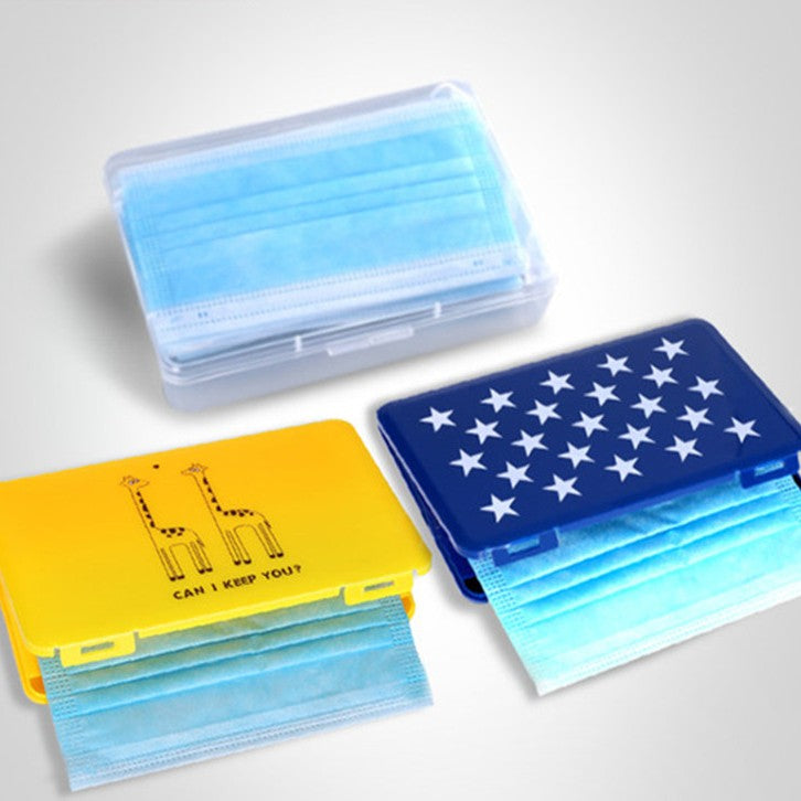 Portable Face Mask Storage Case, for Reusable/Disposable Masks, Receip