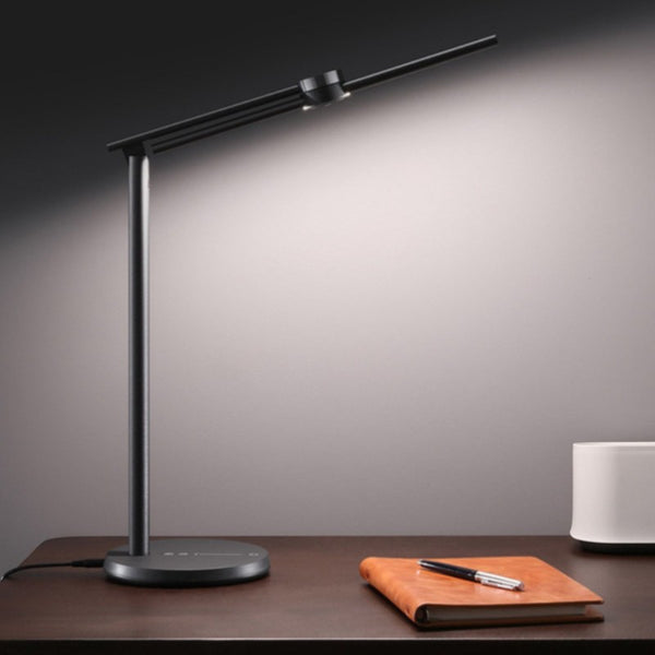Intelligent Desk Lamp, with Stepless Brightness & Warmth Adjustment, Infrared RIP Sensor, Adjustable Arm, for Office, Study & More (US Plug)