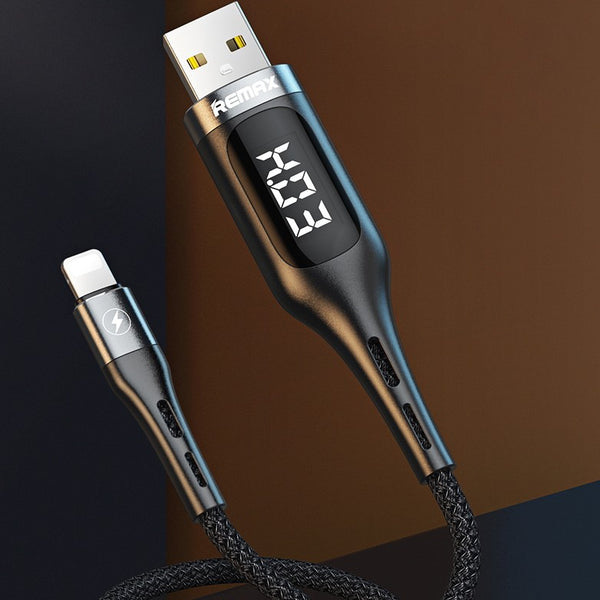 Smart Charging Cable with Voltage/Current LED Display, Timer and Data Transmission Function, for Apple & Android