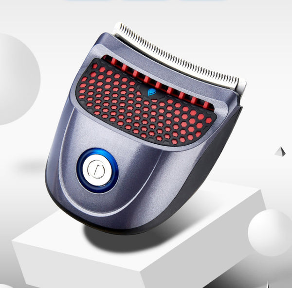 Rechargeable Palm-held Wireless Electric Hair Clipper, with Stainless Steel Blade, Washable Design, Multiple Length Control Comb and USB Charging Cable, for Family Use