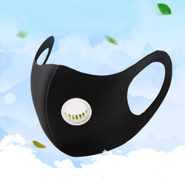 Reusable Anti-fog Mask with Exhale Valve & 3D Design， for Commute, Winter, Travel & More