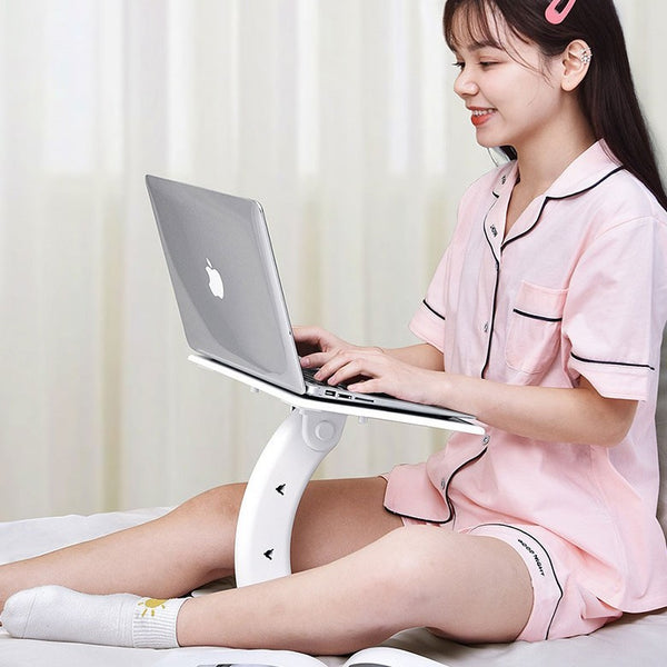 Laptop Stand for Bed & Table, with Adjustable Angle & Height, for Work, Study & Entertainment
