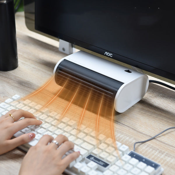 Mini Desk Radiator Mini Desktop Heater, with Adjustable Angle, Portable Design & Fast Hea ...