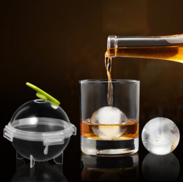 Ice Ball Mold Set, with 5cm Diameter Mold, for Craft Cocktails and Delicious Whiskey (4 pcs Set)