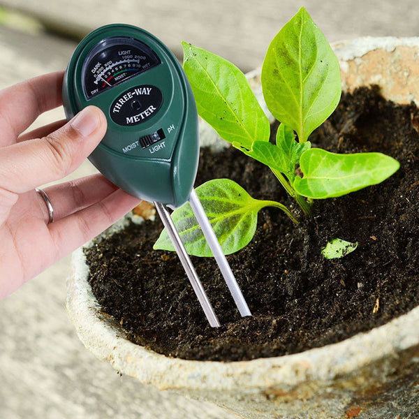 3-in-1 Soil Tester, with Soil Moisture/Light/pH Tester,  for Indoor, Outdoor, Garden, Lawn, Farm Use