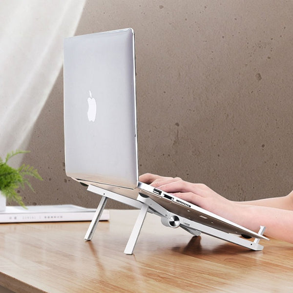 Foldable Compact Universal Laptop Stand, with Adjustable Height & Angle, Compatible with All Laptops, Tablets & Phones