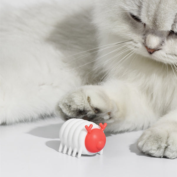 Rechargeable Automated Interactive Cat Toy with LED Light & Automatic Obstacle Avoidance System
