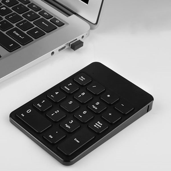 Portable USB Wireless 18 Keys Numeric Keypad for Laptops