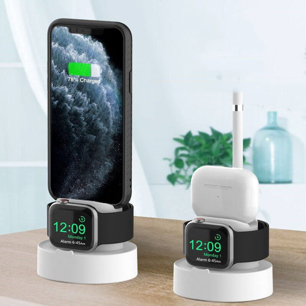 4-in-1 Charging Station with Cable Organizer, for iPhone, iWatch, Airpods & Apple Pencil