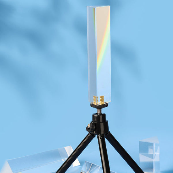 Optical Glass Triangular Prism, with 3cm Sides for Physics Teaching, Light Spectrum, Photography, Rainbow Maker, Suncatchers