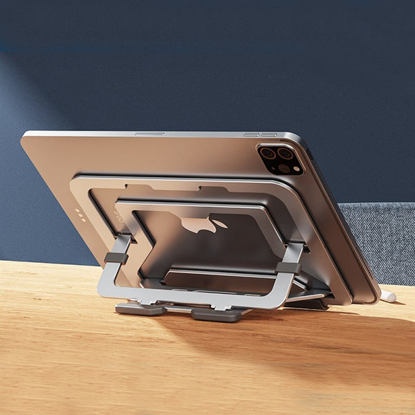 Portable Foldable Tablet Holder with 6 Adjustable Angles, for Your Home and Office