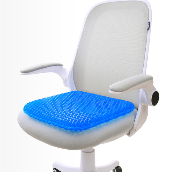Portable Cooling Gel Seat Cushion, with Non-Slip Cover, for Car, Office Chair, Wheelchair & More