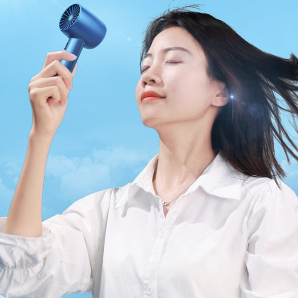 Fan With Wind Portable Rechargeable Handheld Fan, with 3 Adjustable Wind Speed & Lig ...