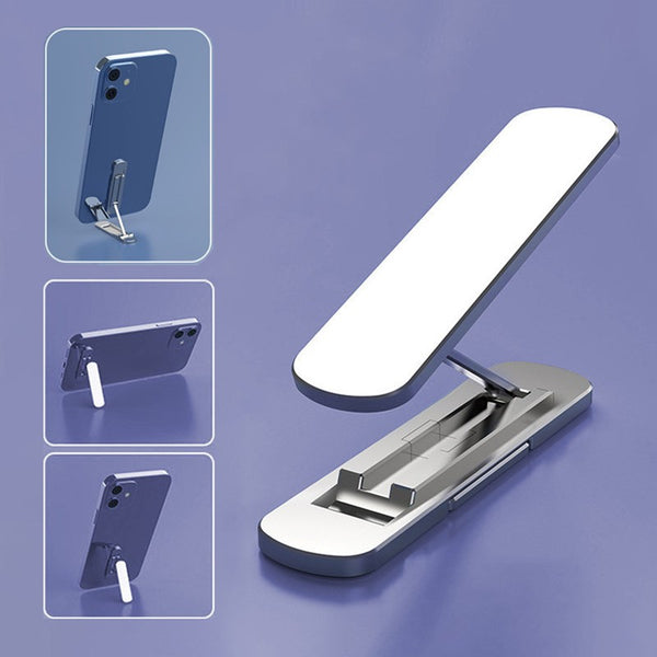 Portable Collapsible Aluminum Alloy Phone Holder, with 360° Rotatable Design
