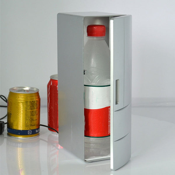 Portable Compact USB Mini Fridge with Heat & Cool Modes,  for Skincare, Medications, Beverage
