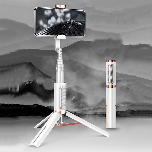 Compact Extendable Bluetooth Selfie Stick, with Stable Tripod and 360° Rotatable Design