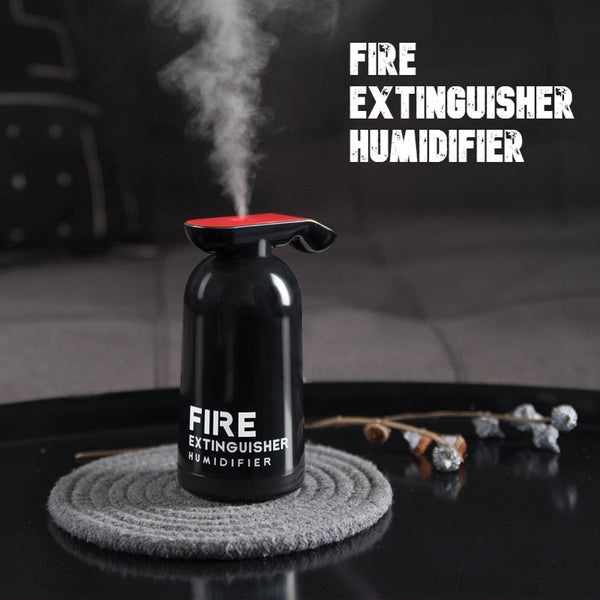 Portable USB Humidifier, with Unique Fire Extinguisher Shape & 200ml Clear Water Tank, for Car, Home & Office