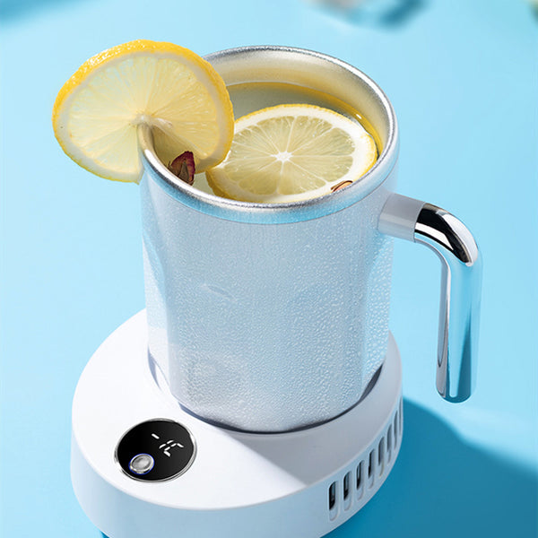 2-in-1 Coffee Mug Warmer / Cooler, with LED Temperature Display & 3 Ways to Use, for Coffee, Tea, Beer, Soda & More