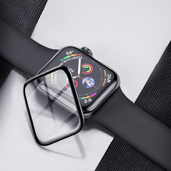 Apple Watch Screen Tempered Glass Protector, with Arc Wrap, Multi-layer Protection, for iWatch1/2/3/4/5/6/SE
