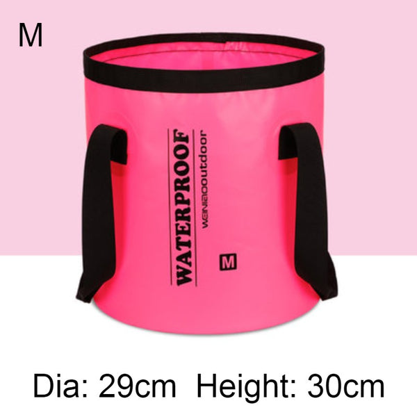 Portable Collapsible Bucket, Lightweight & Durable, for Garden, Camping, Fishing & Travel
