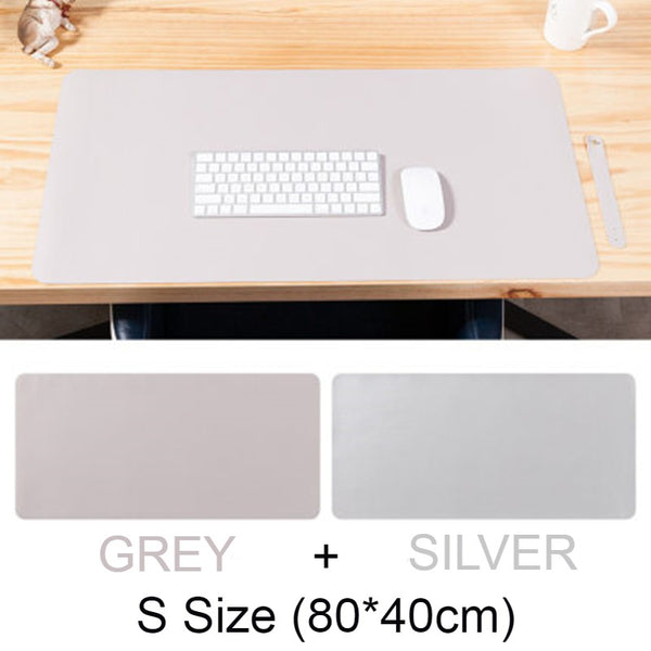 Double-sided Large Waterproof PU Leather Desk Mat, for Office and Home ...