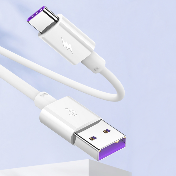 Android USB Type-C Cable with 5A Fast Charging, Built-in Safety Resistor, Smart Charging Technology and Anti-break Interface, for Huawei, Xiaomi, Samsung and More