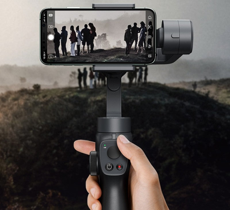 Handheld Bluetooth Selfie Stick with Three-axis Stabilization, Automat ...