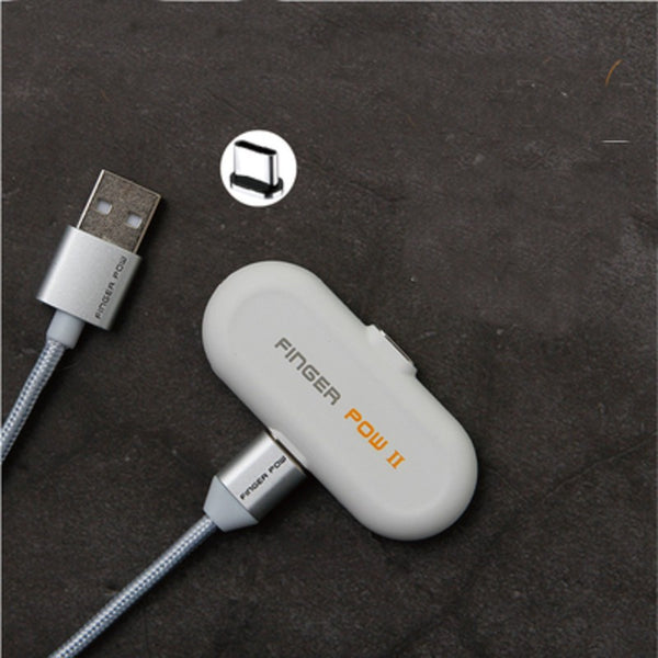 Portable & Lightweight Magnetic 1100mAh Power Bank, with Magnetic USB Cable and 2 Connectors